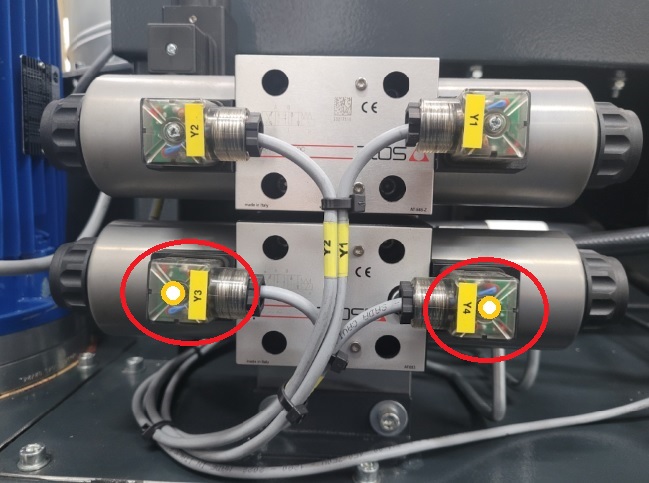 Ventilstecker Y1 Y2 blinken Y4dauer
